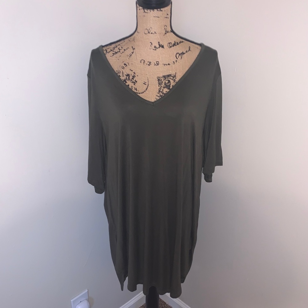 NWOT Torrid Olive Green Super Soft Tee